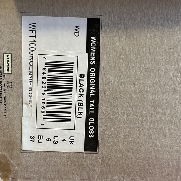 NWT Women's Original Tall Gloss Rain Boots - Picture 5 of 5